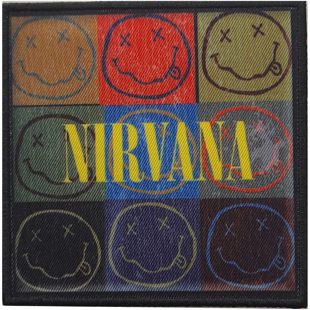 Uzšuve - Nirvana : Distressed Happy Face Blocks