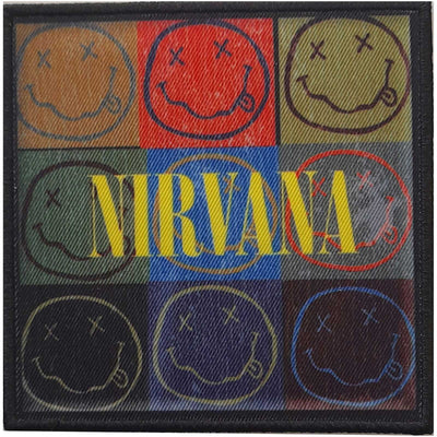 Uzšuve - Nirvana : Distressed Happy Face Blocks
