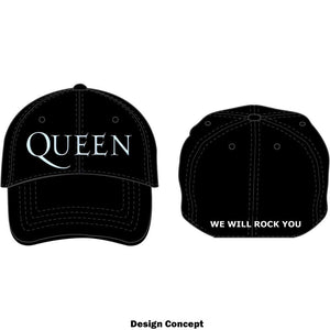 Cepure ar oficiāli licenzēta dizaina " Queen 'Logo' "  motīvu.