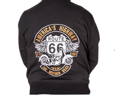 Baika ROUTE 66 (ar kapuci un rāvējslēdzi)