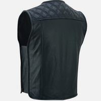 Entuziasts Baikeru moto ādas veste (perforētais modelis)