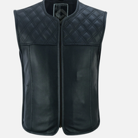 Entuziasts Baikeru moto ādas veste (perforētais modelis)