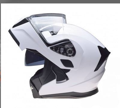 moto kivere ar paceļamo žokli balta