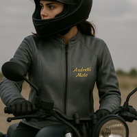 Sieviešu dabīgas ādas moto jaka
