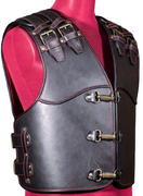 Moto veste  - Ložizturīgā (Swat bullet proof stila ) biezas dabīgas ādas veste