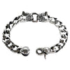 silver biker bracelets