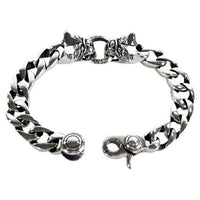 silver biker bracelets