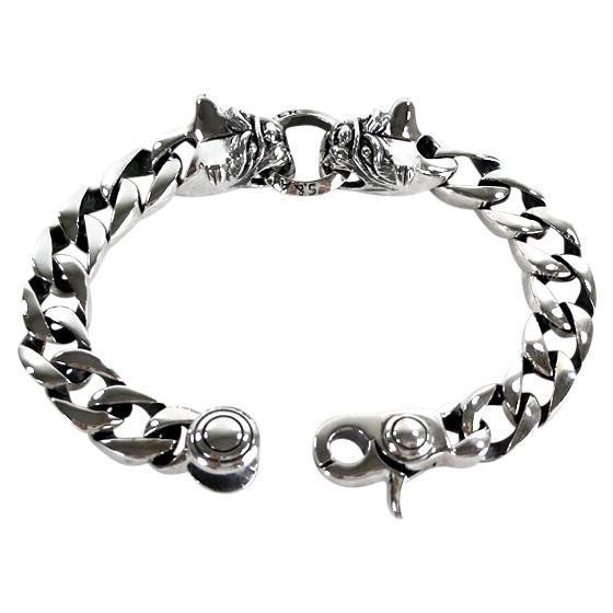 silver biker bracelets