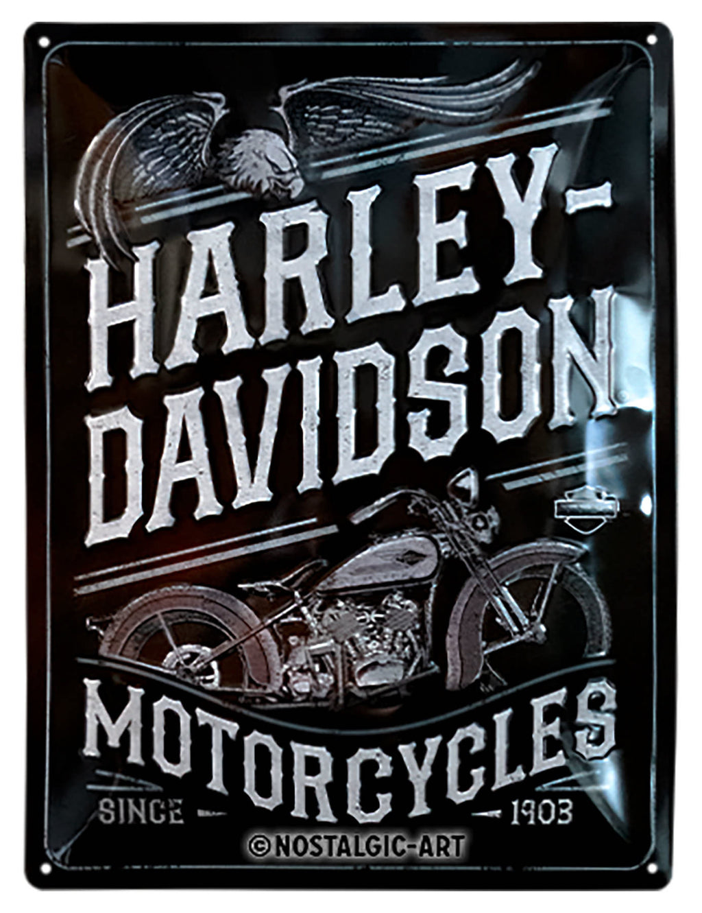 Metāla dekoratīvā plāksne - Harley Davidson