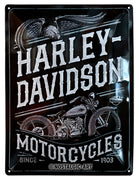 Metāla dekoratīvā plāksne - Harley Davidson