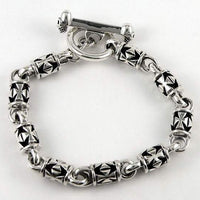 silver biker bracelets
