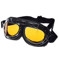 Choppers OLD SCHOOL moto brilles Dzeltenas