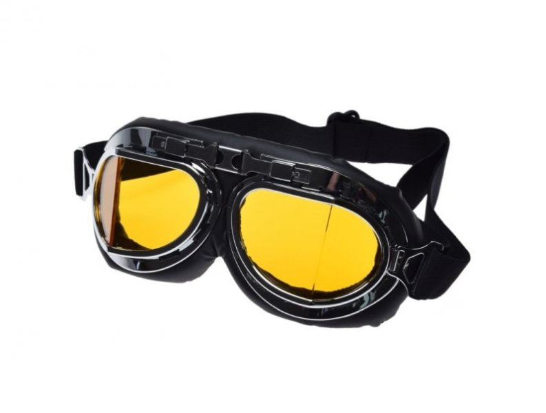 Choppers OLD SCHOOL moto brilles Dzeltenas