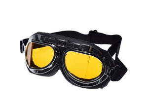 Choppers OLD SCHOOL moto brilles Dzeltenas
