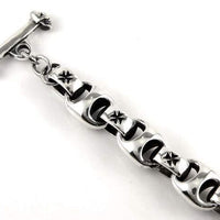 silver biker bracelets