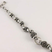 silver biker bracelets