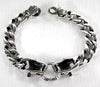 silver biker bracelets