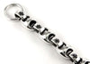 Sterling Silver Motorcycle Iron Cross Men Bracelet
