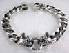 silver biker bracelets