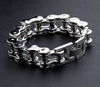 silver biker bracelets