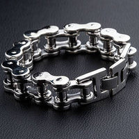 silver biker bracelets