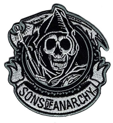 Uzšuve - Nāve Pļāvējs skelets SONS of ANARCHY
