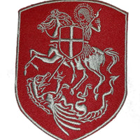Uzšuve -  St. George uz zirga pret Pūķi