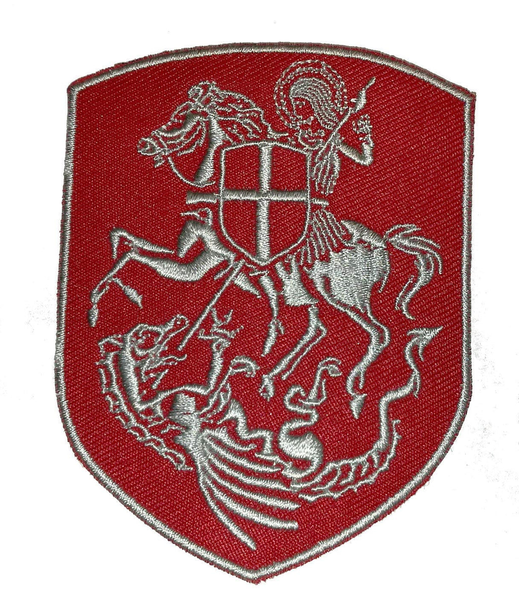 Uzšuve -  St. George uz zirga pret Pūķi