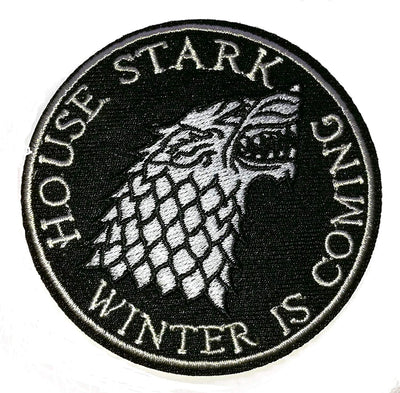 Uzšuve - Troņu spēles (WINTER IS COMING)  Stark vilks