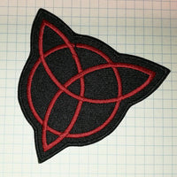 Triangle Trinity Celtic Embroidered Cloth Iron On Patch  Aufnäher