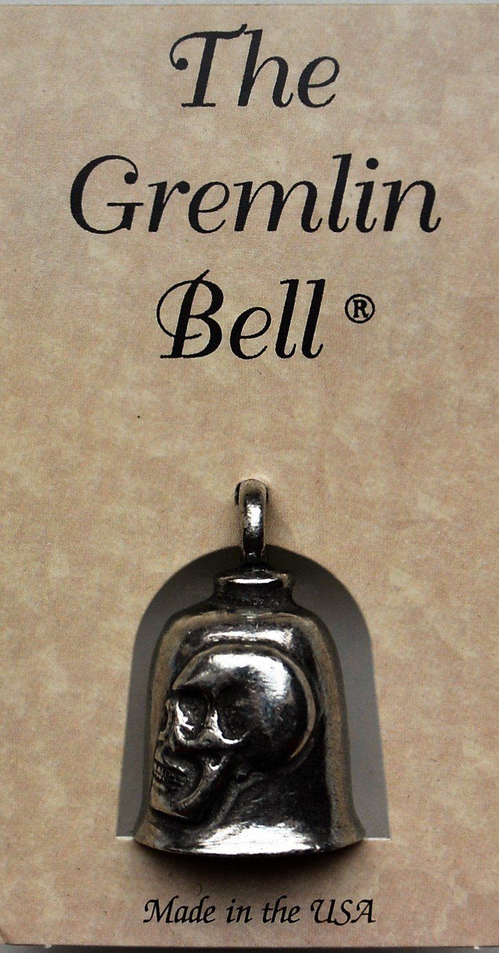 Aizsargājošs zvaniņš (Gremlin Bell) ar galvaskausu - 022