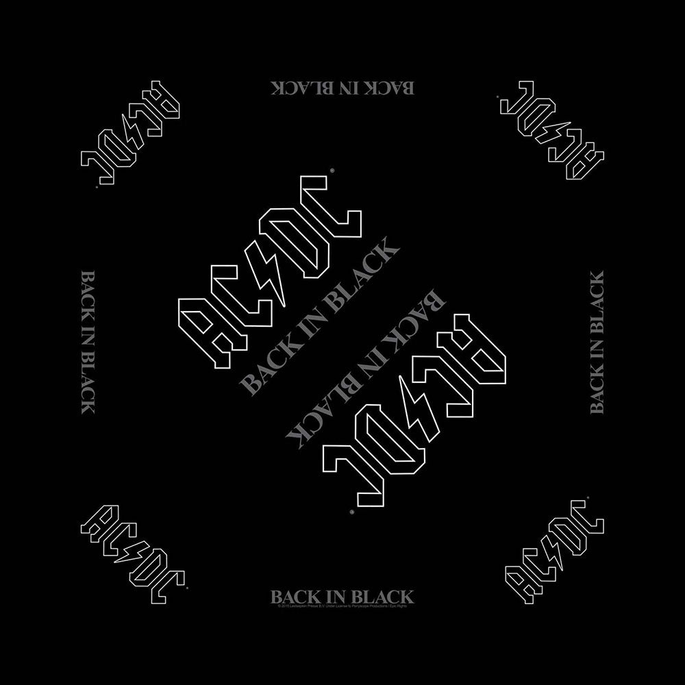 Bandana Lakats AC/DC 'Back in Black'