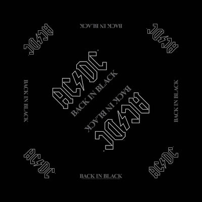 Bandana Lakats AC/DC 'Back in Black'