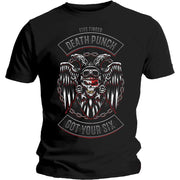 T-krekls - FIVE FINGER DEATH PUNCH T-SHIRT: BIKER BADGE