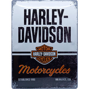 harley davidson metal sign
