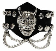 Mākslīgās ādas rokassprādze Laughing Devil