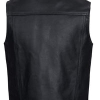 Ādas Moto Veste - Ar Kniedēm, rāvējslēdzēju