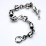 silver biker bracelets