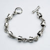 silver biker bracelets