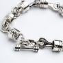 Sterling Silver Motorcycle Piston Bracelet
