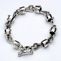 silver biker bracelets