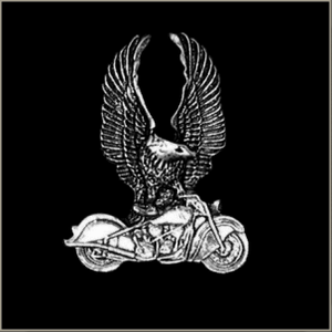 Nozīmīte  - moto ērglis ar izplestiem spārniem