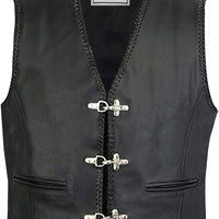 moto ādas veste, nošutām malām